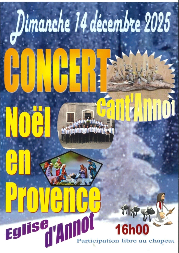 Concert Chorale cant' Annot : Noël en provence_Annot