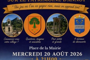Grand jeu historique sur le patrimoine d'Annot_Annot