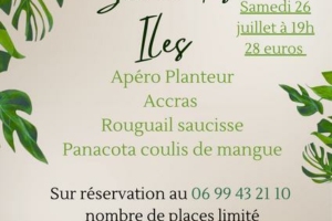 soirée des îles au Pré Martin