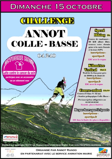 Annot – Colle Basse, le challenge approche !