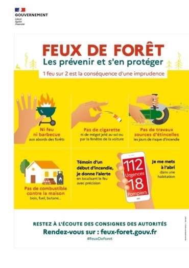 Restons vigilants contre les incendies